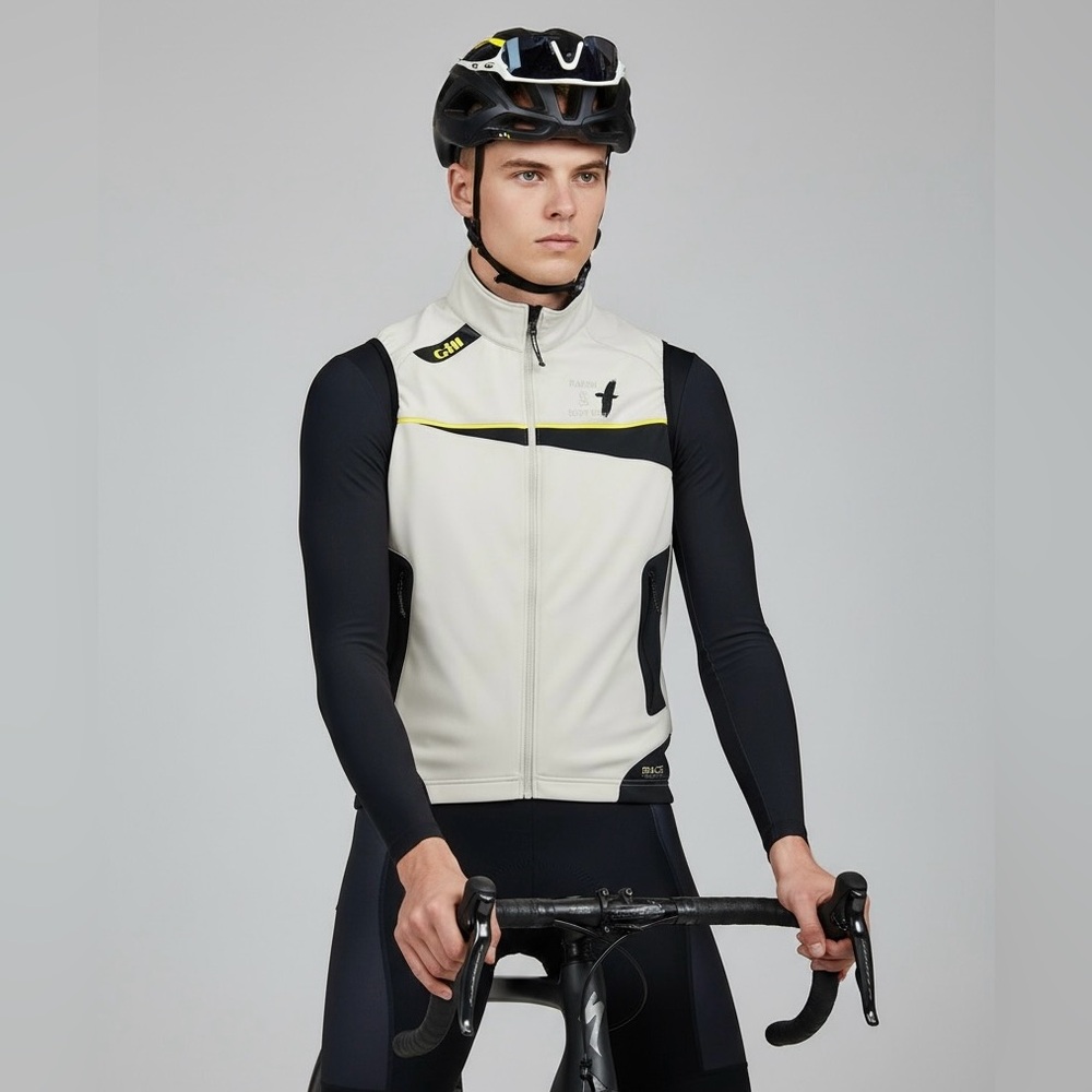 Gill Race Collection Vest Lightweight Softshell Black Yellow‎ Raven XL